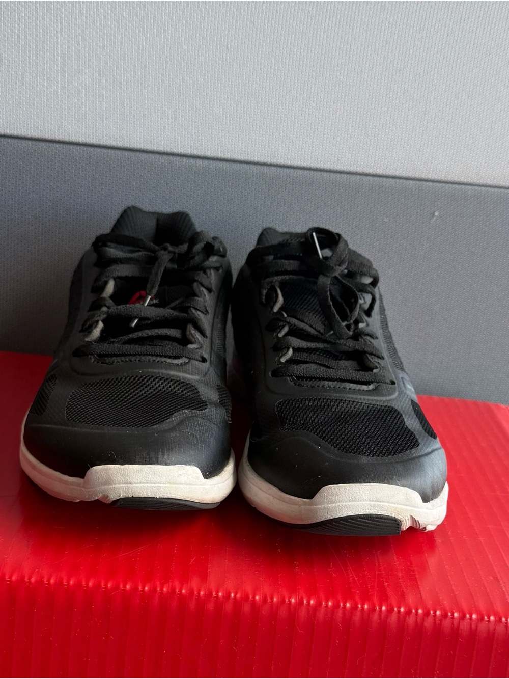 Reebok Black and White Men's Athletic Sneakers